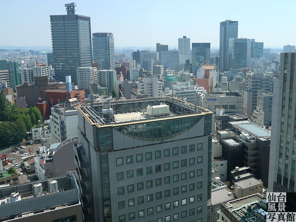 平成懐かし写真・仙台第一生命タワービルの21階から見た風景・2001（平成13年）10月撮影